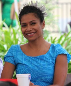 Linda Tabua in 2014 at a tea party.