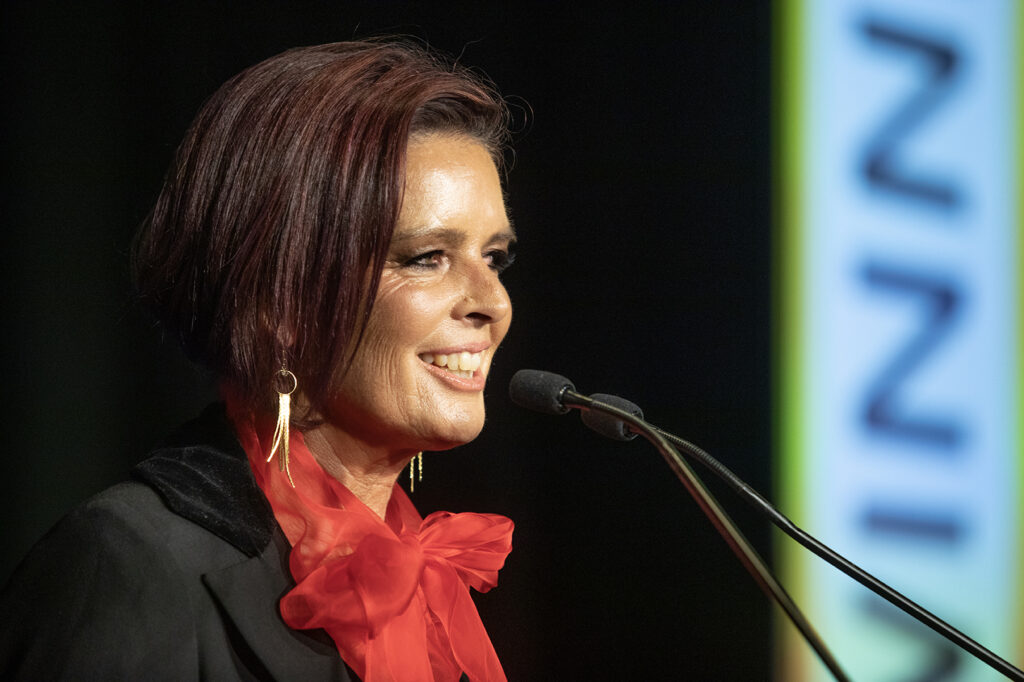 Tracey Holmes at the 2023 ASC Media Awards. Picture: The Australian Sports Commission